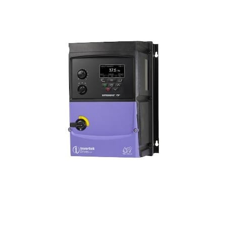 Invertek Drives 10 HP, 18 A; Size 3, IP66 Switched Outdoor ODP-2-34100-3HF4B-MN